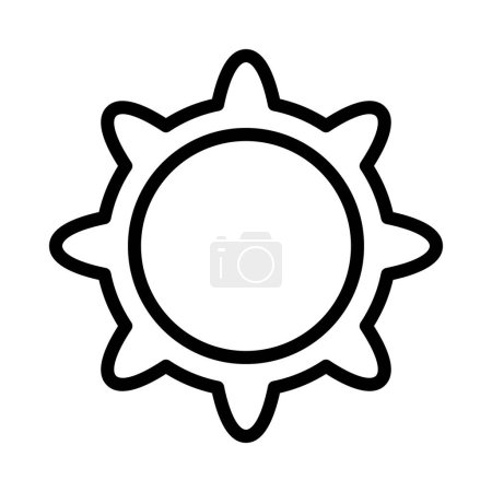 Illustration for Cogwheel vector icon on white background - Royalty Free Image