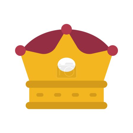 Illustration for Royal crown  icon vector illustration on white background - Royalty Free Image
