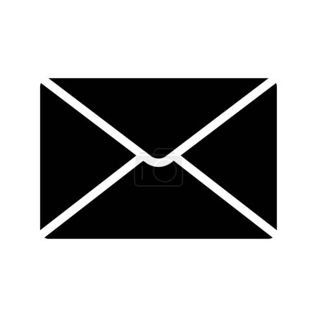Ilustración de Icono de correo electrónico cerrado, ilustración de vectores - Imagen libre de derechos