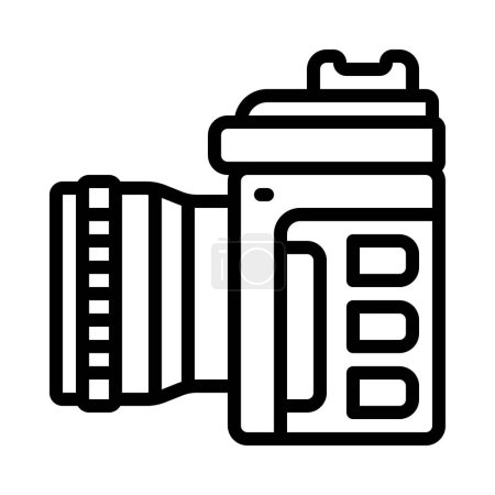 Illustration for Camera Side View icon vector illustration - Royalty Free Image