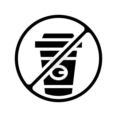 Téléchargez les illustrations : Coffee cup icon, vector illustration simple design - en licence libre de droit