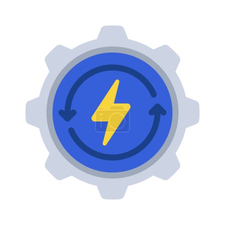 Illustration for Energy Efficiency web icon vector illustration - Royalty Free Image