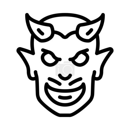 Illustration for Devil  web icon vector illustration - Royalty Free Image