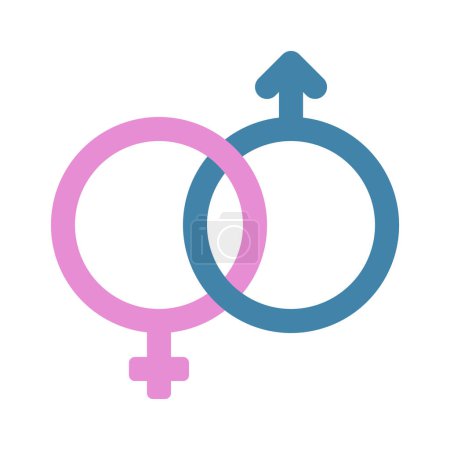 Illustration for Gender web icon vector illustration - Royalty Free Image
