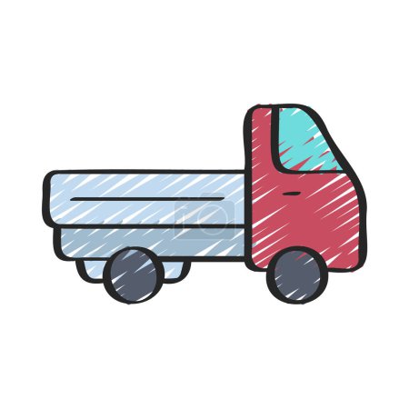 Ilustración de Icono de camioneta vector ilustración - Imagen libre de derechos