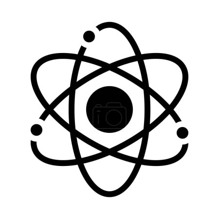 Ilustración de Ciencia Átomos Símbolo icono plano vector ilustración - Imagen libre de derechos