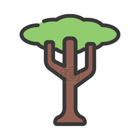 Illustration for Vector tree web  icon illustration - Royalty Free Image