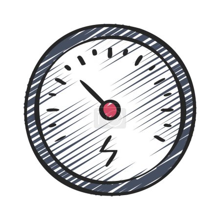 Speedometer web icon vector illustration
