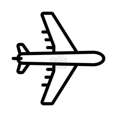 Téléchargez les illustrations : Avion icône de livraison, illustration vectorielle - en licence libre de droit