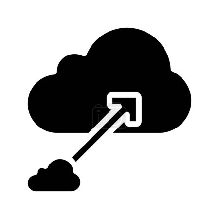 Escalabilidad de la nube Icono, ilustración de vectores