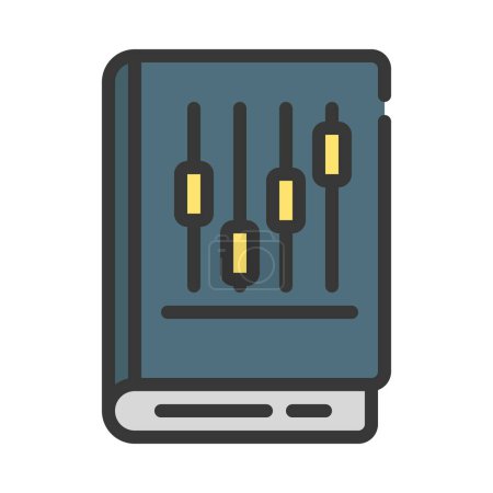 Illustration for Stock Market Book  icon, vector illustration - Royalty Free Image