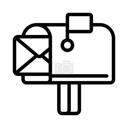 Téléchargez les illustrations : Icône Post Mail, illustration vectorielle - en licence libre de droit