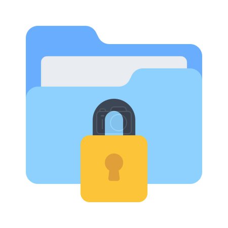 Illustration for Locked Settings icon, vector illustration - Royalty Free Image