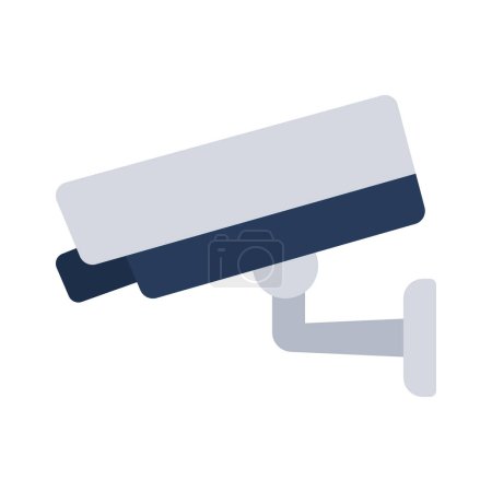 Illustration for CCTV security camera vector illustration icon - Royalty Free Image