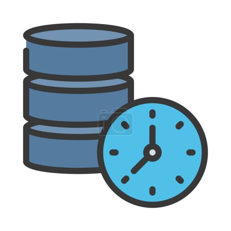 Timed Data icon, vector illustration   