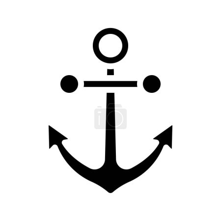 Illustration for Anchor vector icon vector illustration - Royalty Free Image