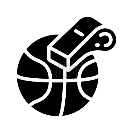 Illustration for Basketball Coach web icon vector illustration - Royalty Free Image
