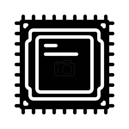 Ilustración de Icono de la CPU, icono del procesador, ilustración vectorial - Imagen libre de derechos