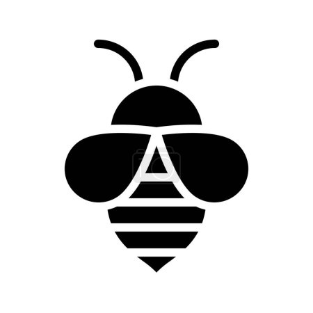 Téléchargez les illustrations : Icône d'abeille. illustration de dessin animé de l'icône vectorielle abeille - en licence libre de droit