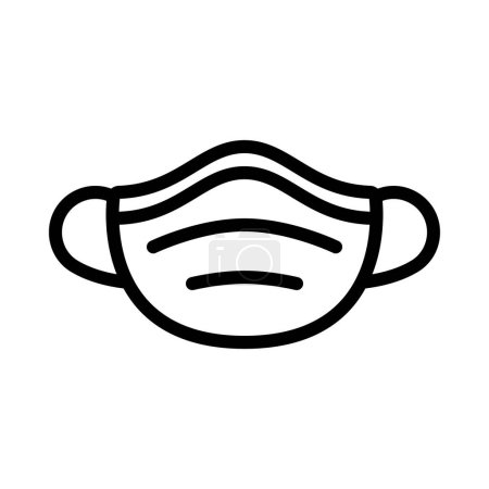 Illustration for Face Mask web icon vector illustration - Royalty Free Image