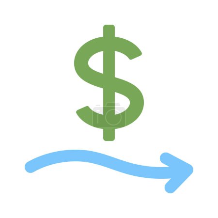 Ilustración de Ilustración de vector de icono web de flujo de efectivo - Imagen libre de derechos