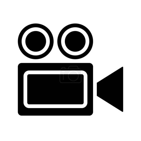 Ilustración de Icono de la cámara de vídeo vector de diseño de ilustración - Imagen libre de derechos