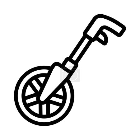 Illustration for Measuring Wheel web icon vector illustration - Royalty Free Image
