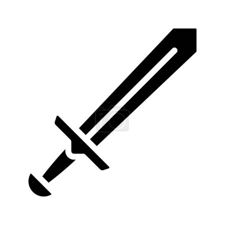 Ilustración de Icono de espada, vector ilustración diseño simple - Imagen libre de derechos