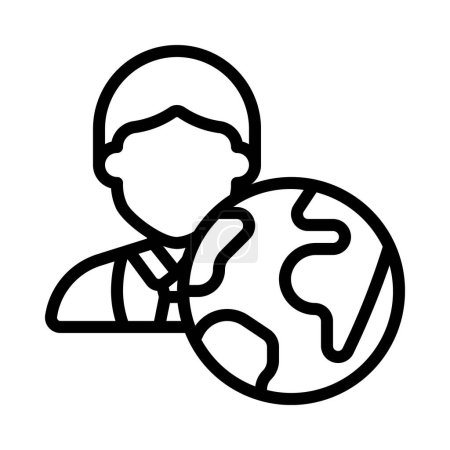 Illustration for Businessman icon vector illustration on white background - Royalty Free Image