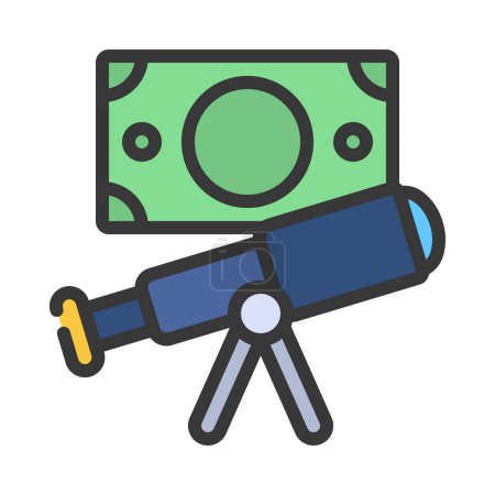 Financial Forecasting  icon, vector illustration  