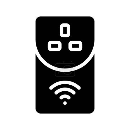 Ilustración de Smart Plug icono web ilustración vectorial - Imagen libre de derechos
