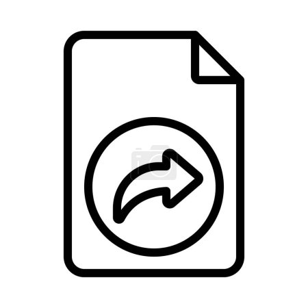 Ilustración de Compartir icono de archivo, ilustración vectorial - Imagen libre de derechos