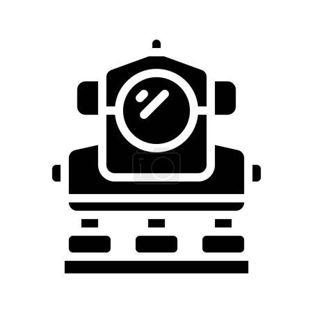 Illustration for Surveying Camera web icon vector illustration - Royalty Free Image