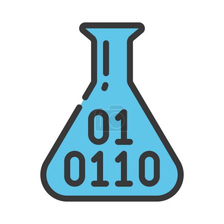 Illustration for Data Science Test icon, vector illustration - Royalty Free Image