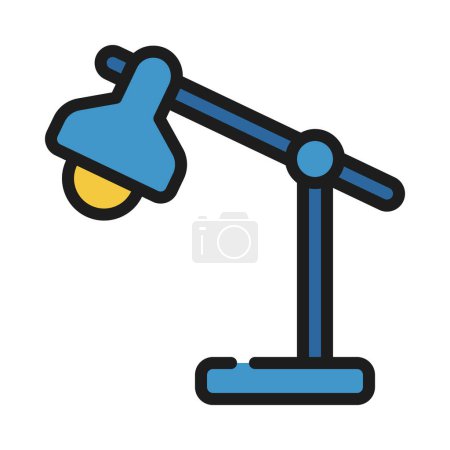 Illustration for Desk Lamph vector icon - Royalty Free Image