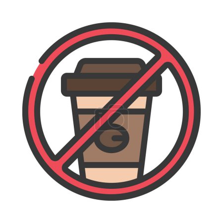 Ilustración de Coffee cup icon, vector illustration simple design - Imagen libre de derechos