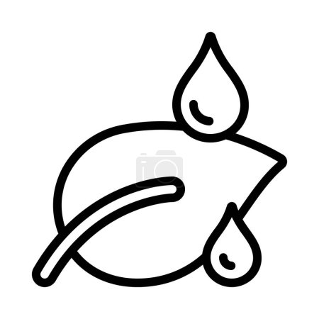 Illustration for Water droplet icon, vector illustration simple design - Royalty Free Image