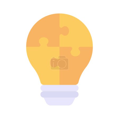Illustration for Light bulb  icon vector illustration - Royalty Free Image