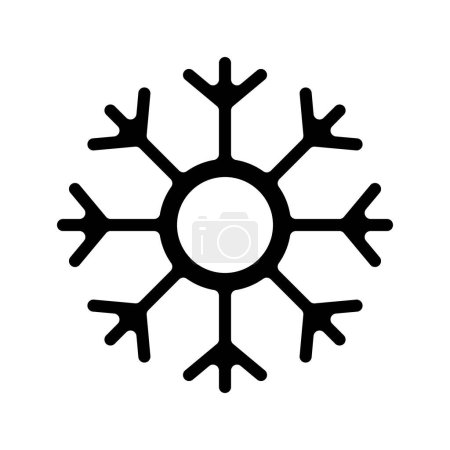 Illustration for Snowflake icon vector illustration background - Royalty Free Image