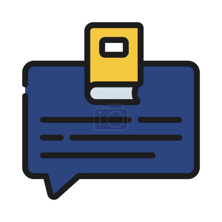 Illustration for Book  Message  icon, vector illustration - Royalty Free Image