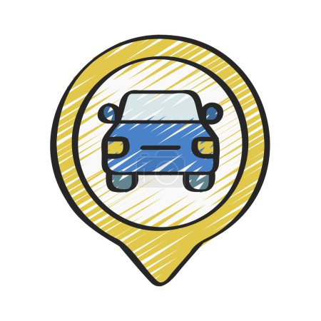 Illustration for Car service sign, vector illustration graphic design - Royalty Free Image
