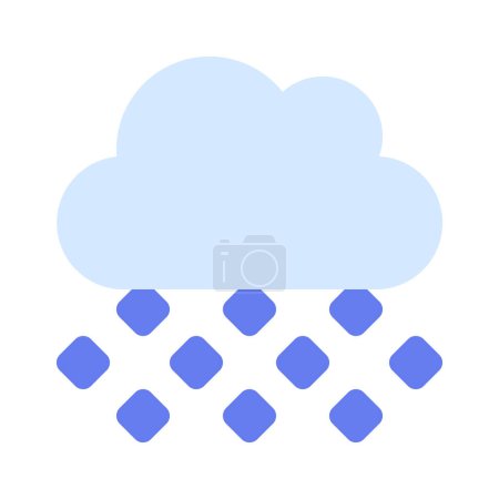Illustration for Hail Cloud Icon, Vector Illustration - Royalty Free Image