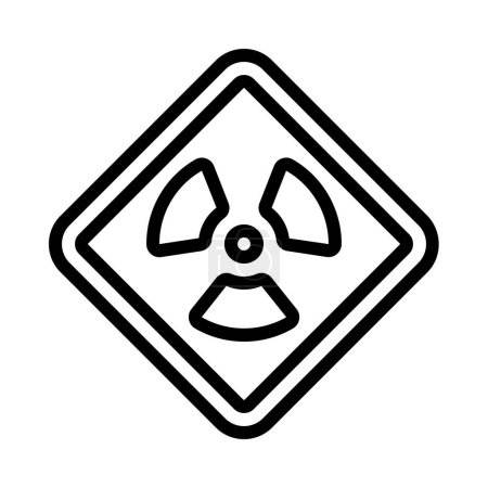 Ilustración de Icono web de radiación vector ilustración - Imagen libre de derechos