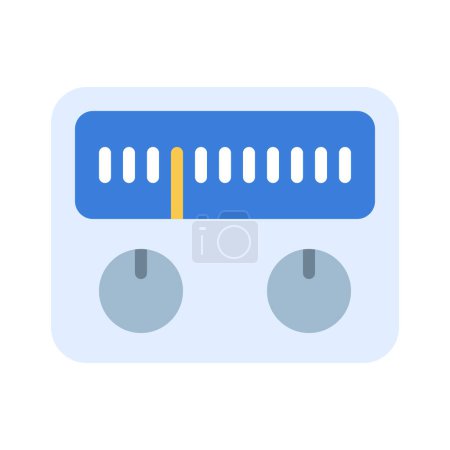 Illustration for Meter Device web icon vector illustration - Royalty Free Image