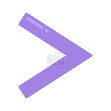 Illustration for Arrow right icon vector illustration - Royalty Free Image