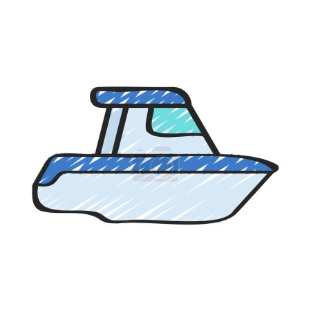 Illustration for Boat icon, simple vector illustration - Royalty Free Image