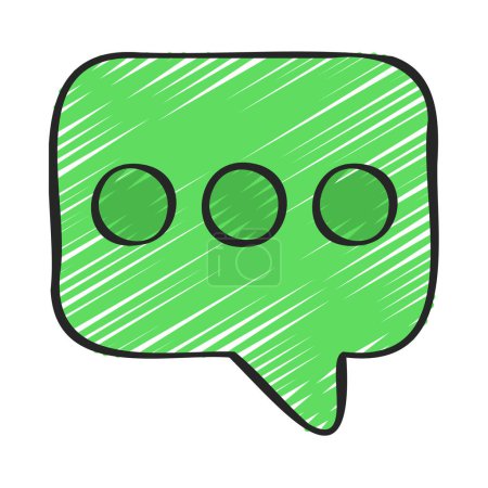 Illustration for Bubble chat communication icon, vector illustration - Royalty Free Image