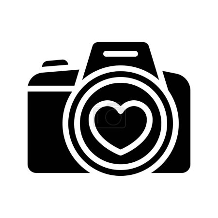 Téléchargez les illustrations : Illustration vectorielle d'icône de photographe de mariage - en licence libre de droit