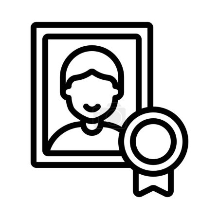 Illustration for Employee Of The Month web icon vector illustration - Royalty Free Image