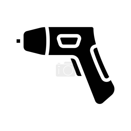 Illustration for Small Electric Screwdriver icon vector illustration - Royalty Free Image